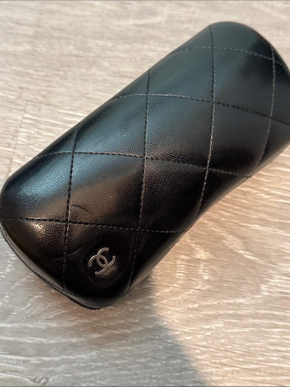 CHANEL Black Quilted-Temple Sunglasses with Logo Case - Picture 11 of 11